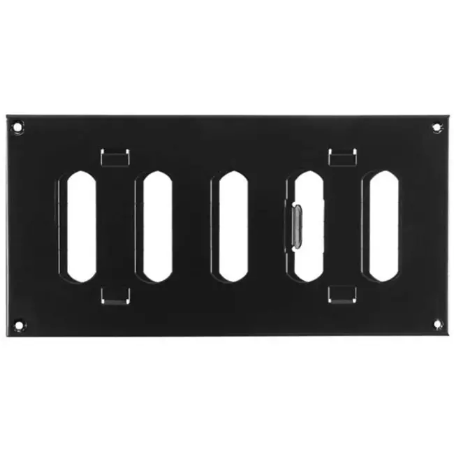 Rejilla metálica ajustable 200x100 negro - MR2010RM - RAL9005