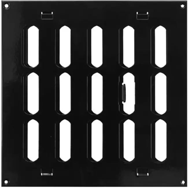 Rejilla metálica ajustable 200x200 negro - MR2020RM - RAL9005