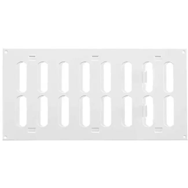 Rejilla metálica ajustable 300x150 mm blanco - MR3015R - RAL9016