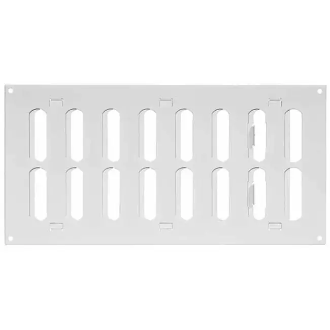 Rejilla metálica ajustable 300x150 mm blanco - MR3015R - RAL9016
