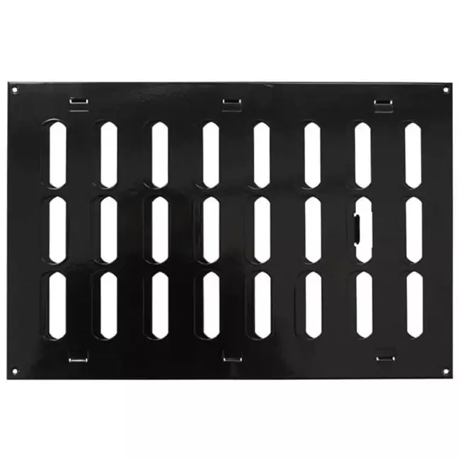 Rejilla metálica ajustable 300x200 negro - MR3020RM - RAL9005