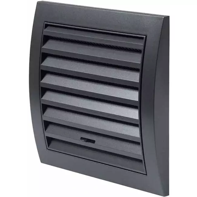 Rejilla de pared regulable 150x150 mm antracita - N10RA