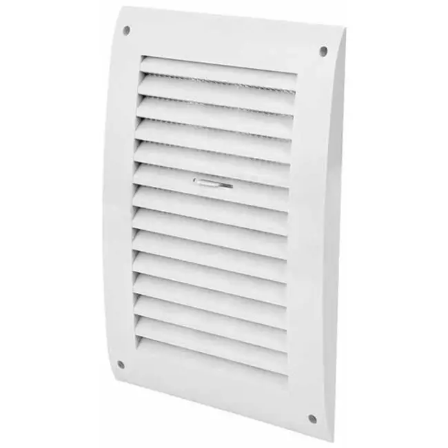 Rejilla de pared regulable 250x170 mm blanco - N25R