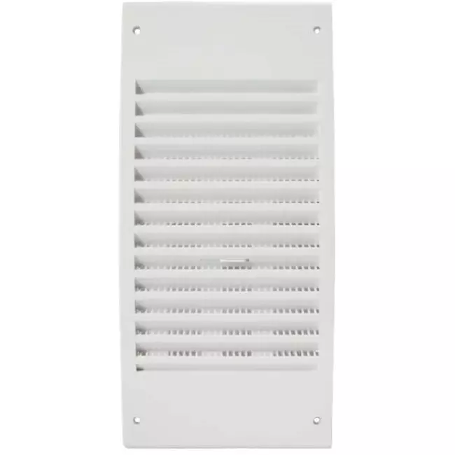 Rejilla de pared regulable 300x140 mm blanco - N30R