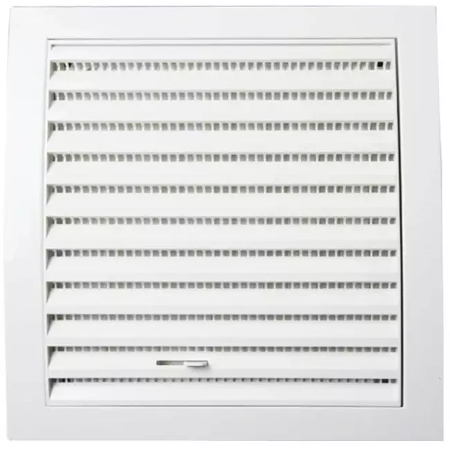 Rejilla de pared controlable de 190x190 de diámetro: 150 blanco ND15R