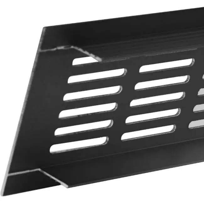 Rejilla de aluminio para zócalo - negro L=300mm x H=60mm -RA630B