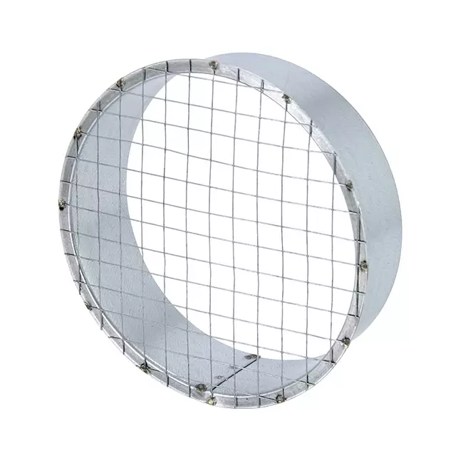 Rejilla para tubo Ø 100 mm con tela metálica para tubo helicoidal
