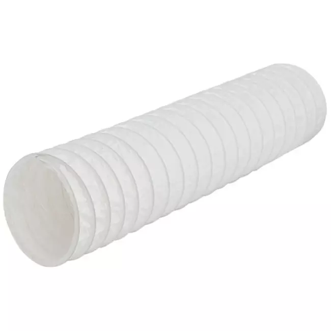 Tubo flexible de ventilación de PVC blanco Ø 150 mm (6 metros)