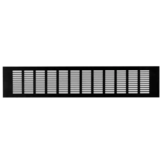 Rejilla de zócalo de aluminio - negro L=500mm x H=100mm - RA1050B