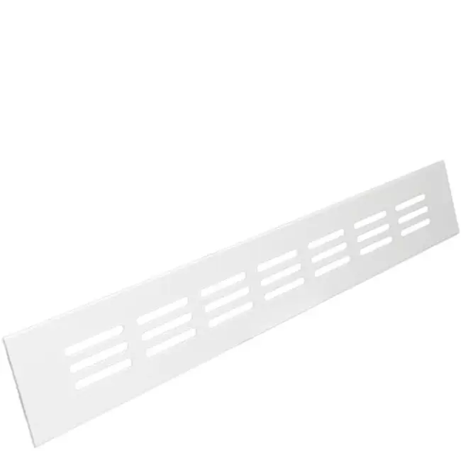 Rejilla de zócalo de aluminio - blanco L=300mm x H=40mm - RA430