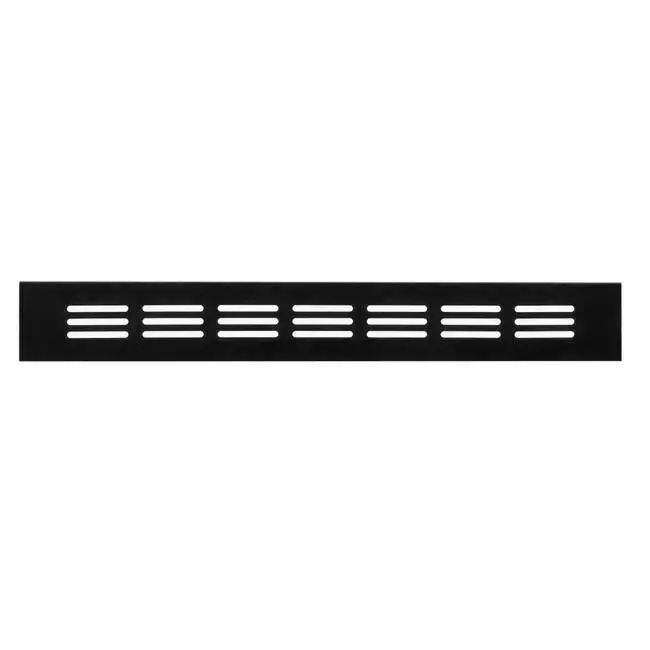 Rejilla de aluminio para zócalo - negro L=300mm x H=40mm -RA430B