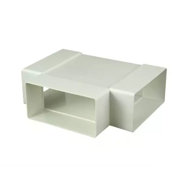 Racor en T rectangular de plástico 110x55 mm - KT