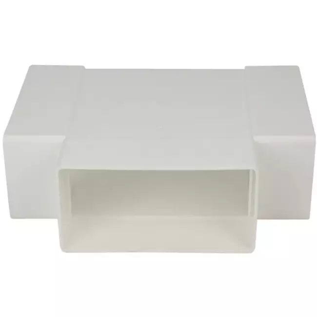 Racor en T rectangular de plástico 110x55 mm - KT
