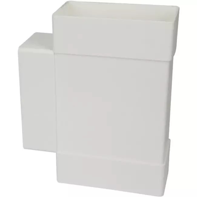 Racor en T rectangular de plástico 110x55 mm - KT