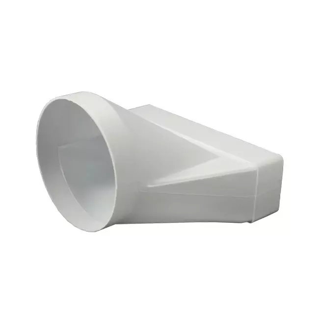 Reductor rectangular de plástico Ø 125 mm - 220X55 mm - KSD25-125