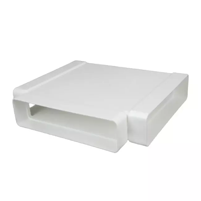 Racor en T rectangular de plástico 220x55 mm - KT25