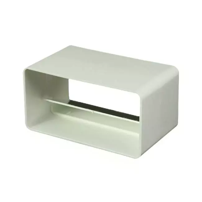 Válvula de no retorno rectangular de plástico 110x55 mm - KV