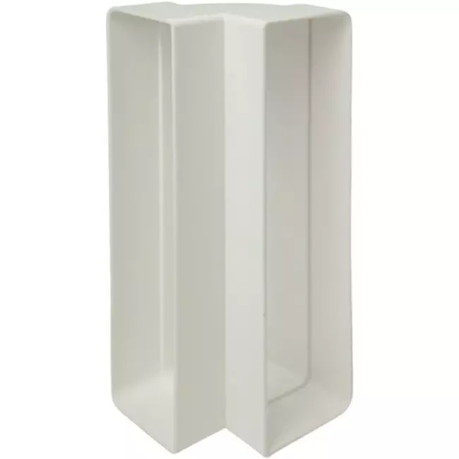 Plástico rectangular codo vertical 90° 220x90mm - KLV29-90