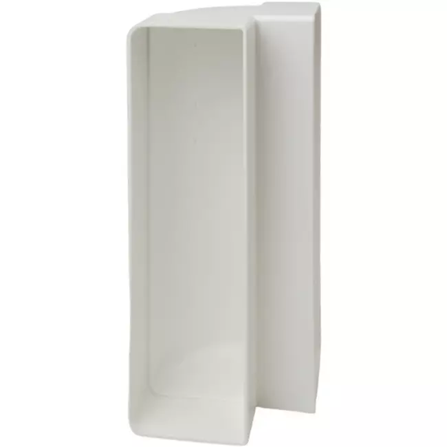 Plástico rectangular codo vertical 90° 220x90mm - KLV29-90