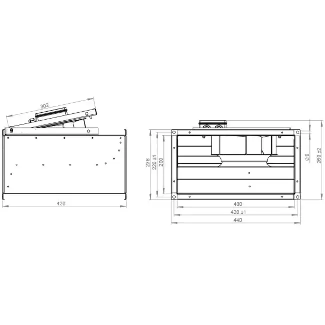 Extractor de conducto centrífugo - KVR 4020 E2 30