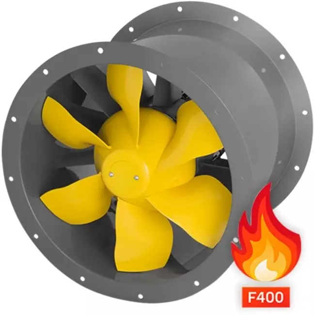 Ventilador axial de conducto gases de combustión - AL 560 D4 F4 01