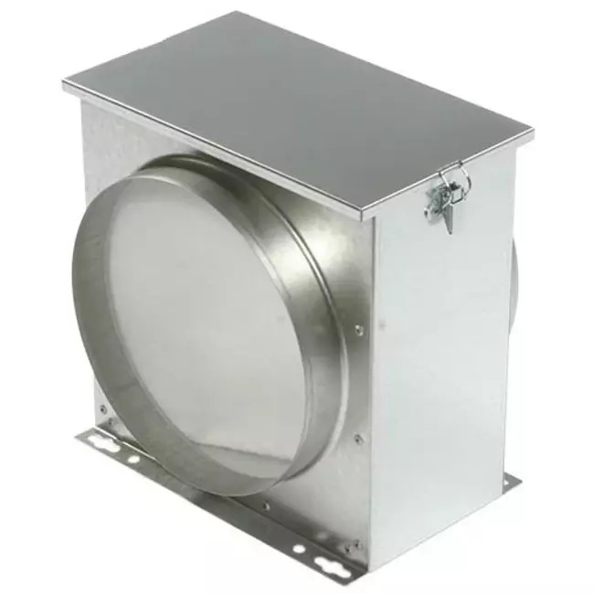 Caja de filtro de aire Ruck con filtro de estera de fibra Ø 250 (FV 250)
