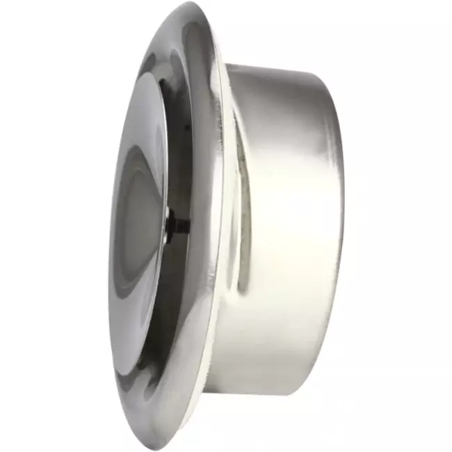 Válvula de ventilación de suministro acero inox. Ø 100 mm con manguito de montaje - DVS-PY100