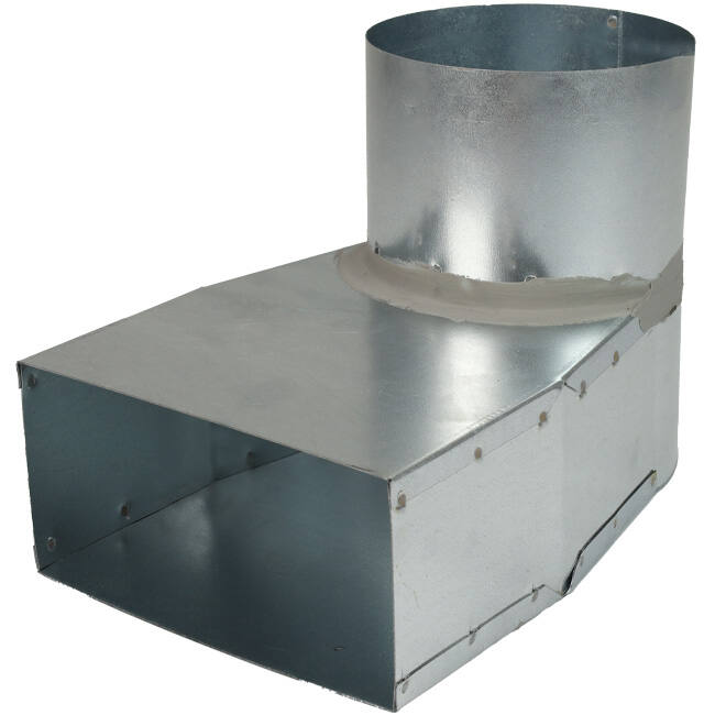 Ángulo de pizarra de 220x80 mm a 125 mm de diámetro para conductos
