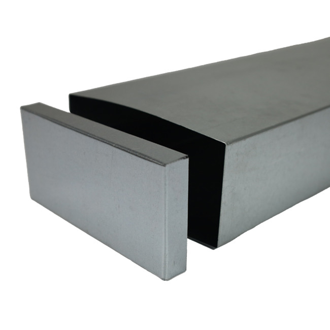 Tapa de 320x80 para conducto rectangular galvanizado