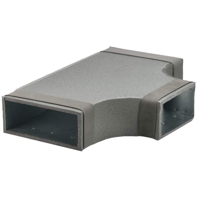 Termoducto Pieza en T 90 grados 220x80 - 220x80 para conductos