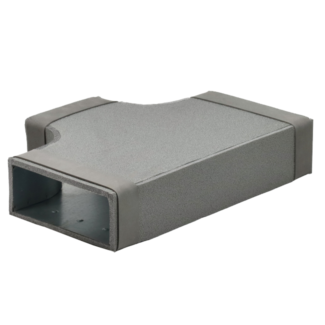 Termoducto Pieza en T 90 grados 220x80 - 220x80 para conductos