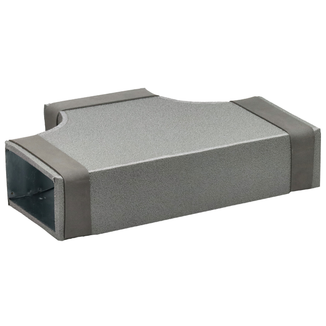 Termoducto Pieza en T 90 grados 300x80 - 220x80 para conductos