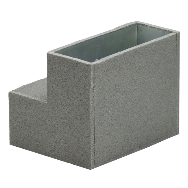 Termoducto codo 90 grados 220x80 mm vertical