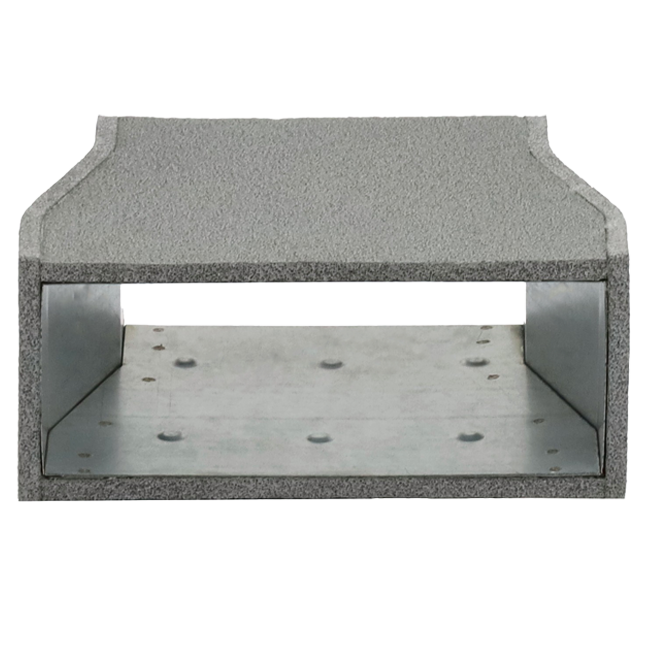 Reductor de termoducto de 300x80 mm a 220x80 mm