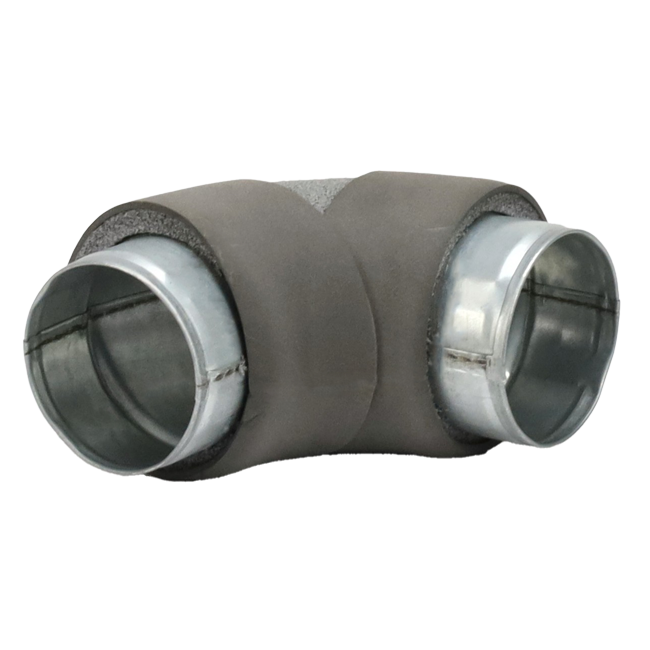 Diámetro de la curva del termoducto 80 mm 90 grados (no seguro)