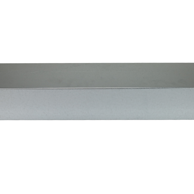Canal fundido galvanizado 220x80 mm por longitud 1500 mm