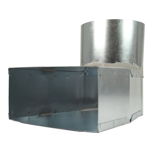 Ángulo de pizarra de 220x80 mm a 150 mm de diámetro para conductos
