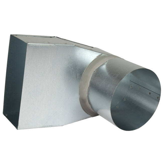 Tubo ángulo 220x80 mm a diámetro 160 mm mm para canalización