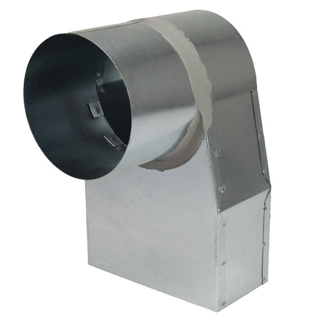 Tubo ángulo 220x80 mm a diámetro 160 mm mm para canalización