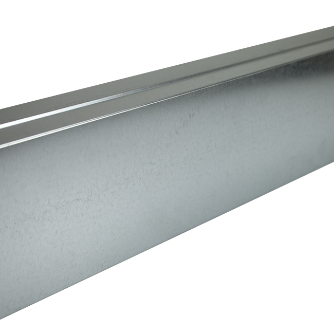 Conducto rectangular galvanizado 300x80 longitud 1,5 m
