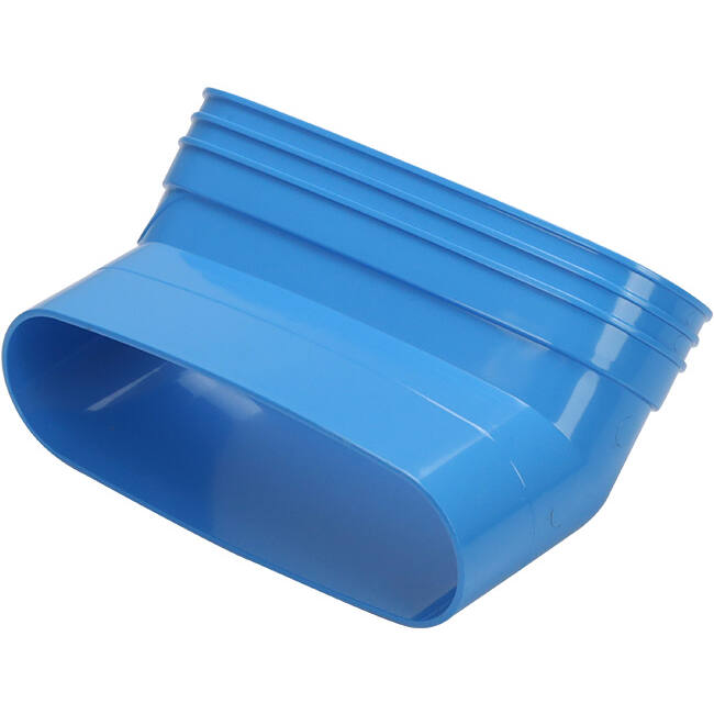 Wavin Ventiza Codo 45 grados PVC ovalado 235x80 mm vertical M/S