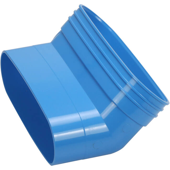 Wavin Ventiza Codo 45 grados PVC ovalado 235x80 mm vertical M/S