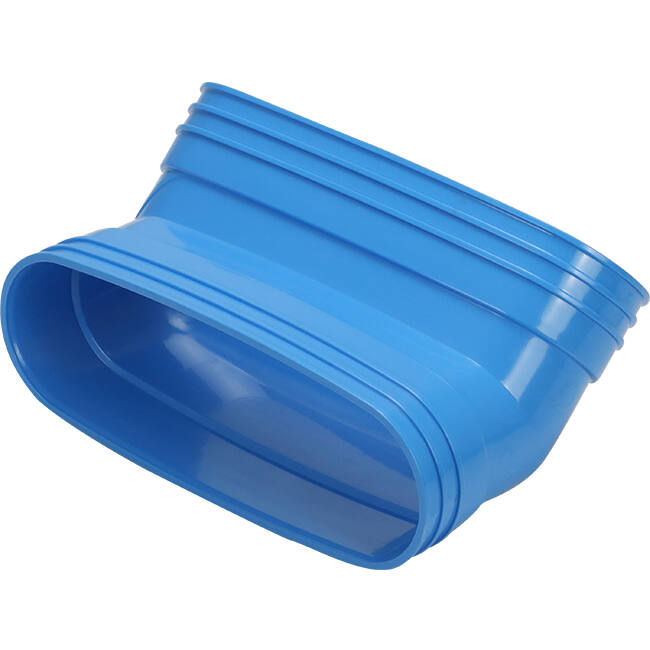 Wavin Ventiza Codo 45 grados PVC ovalado 195x80 mm vertical M/M