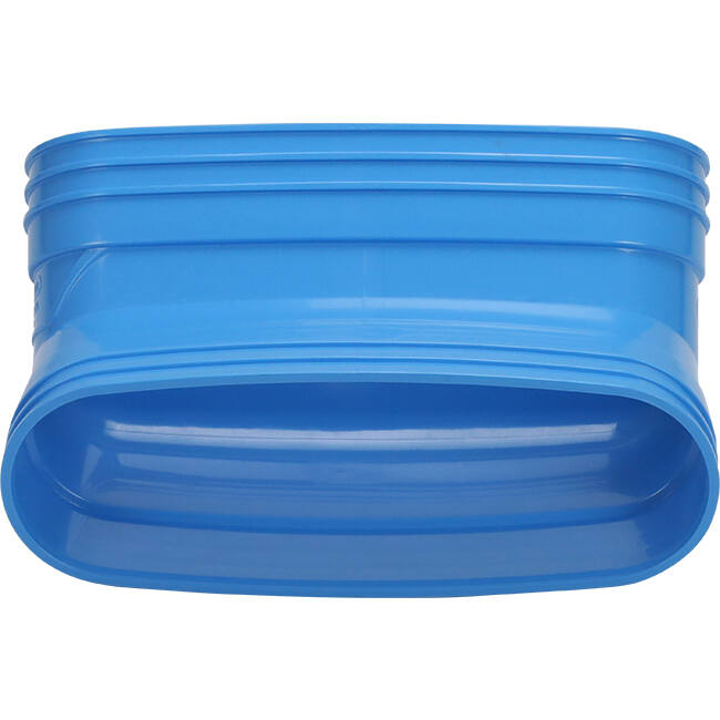 Wavin Ventiza Codo 45 grados PVC ovalado 195x80 mm vertical M/M