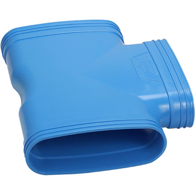 Wavin Ventiza Tubo en T 90 grados PVC ovalado 195x80 mm M/M/M