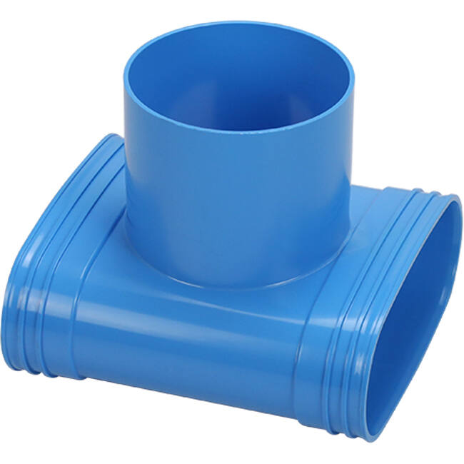 Wavin Ventiza Codo en T de PVC ovalado 195x90x70 mm por diámetro 125 mm M/M/M