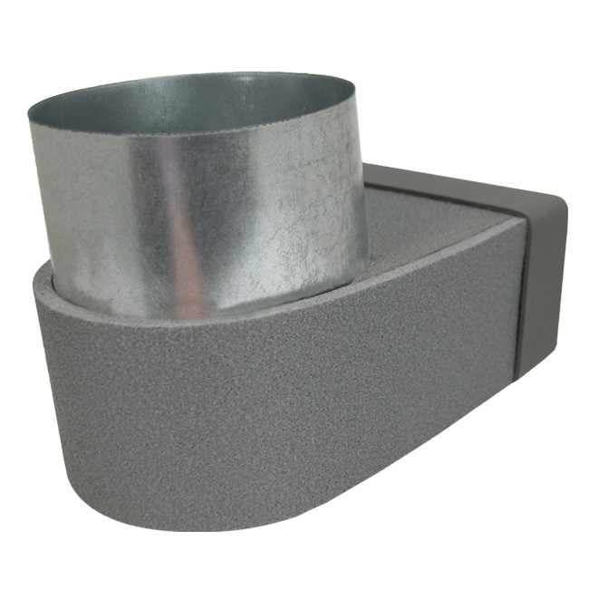 Termoducto lepe esquinero simple simétrico 220x80 mm a diámetro 150 mm
