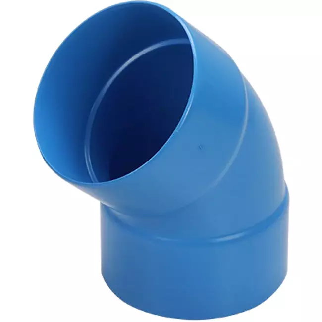 Wavin Ventiza curva 45 grados PVC redondo por diámetro 80 mm M/M