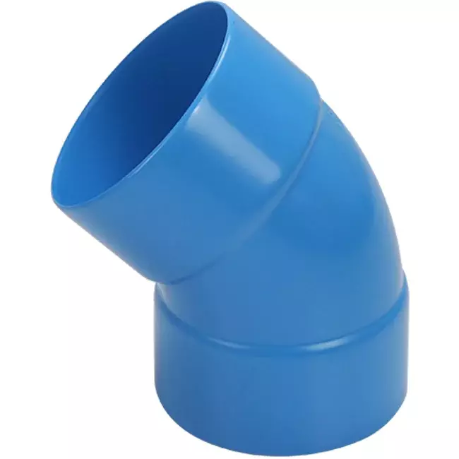 Wavin Ventiza curva 45 grados PVC redondo por diámetro 80 mm M/M