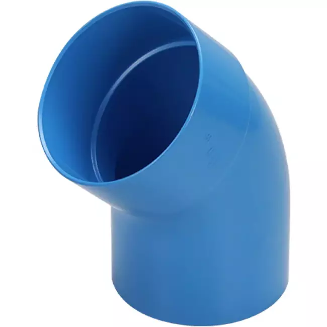 Wavin Ventiza curva 45 grados PVC redondo por diámetro 80 mm M/S